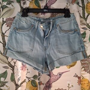 Celebrity Pink Light Blue Denim Shorts